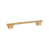 Momo Emma D Handle 160mm in Aged Antique Brass - side profile view