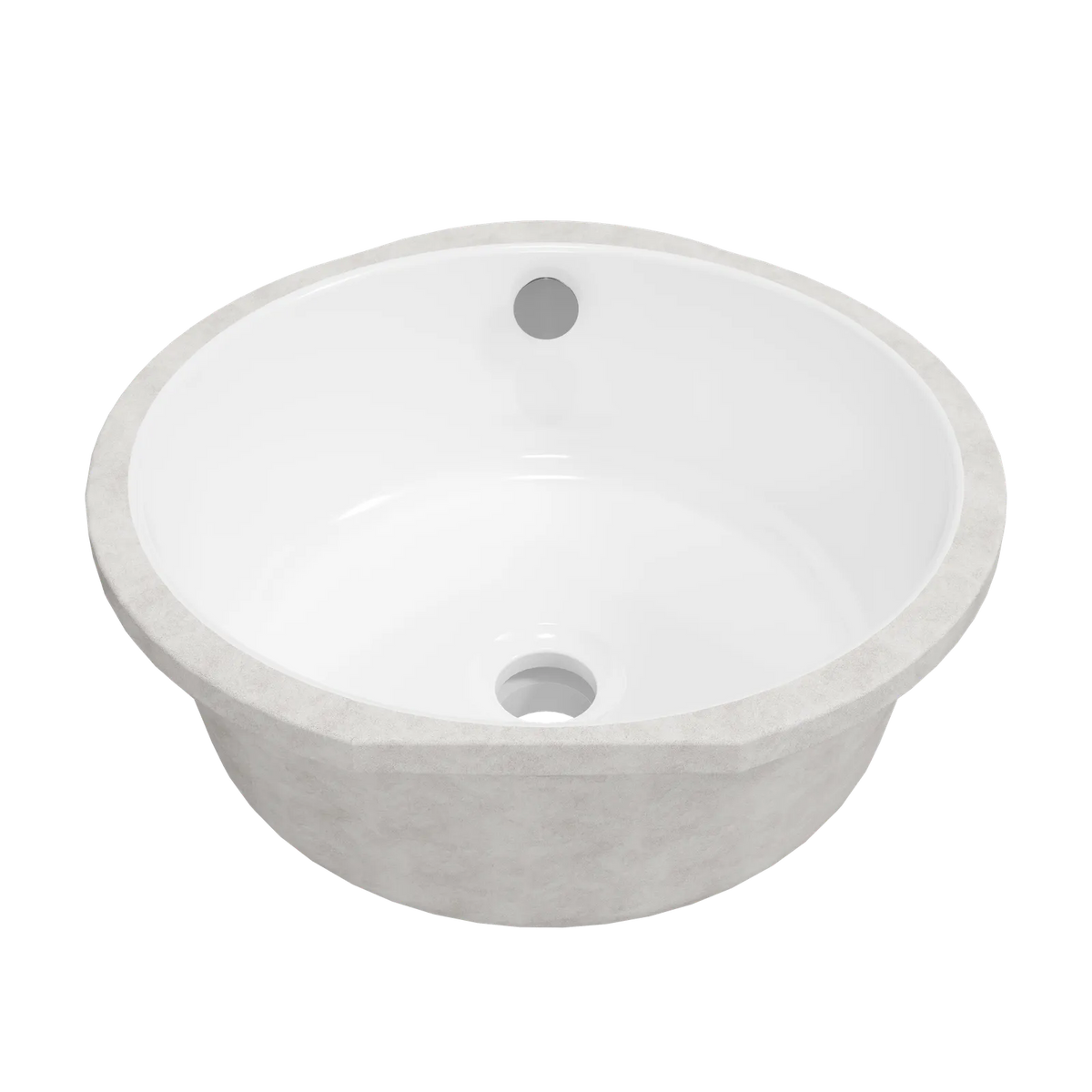 Timberline Tegan Undermount Basin 350mm Gloss White