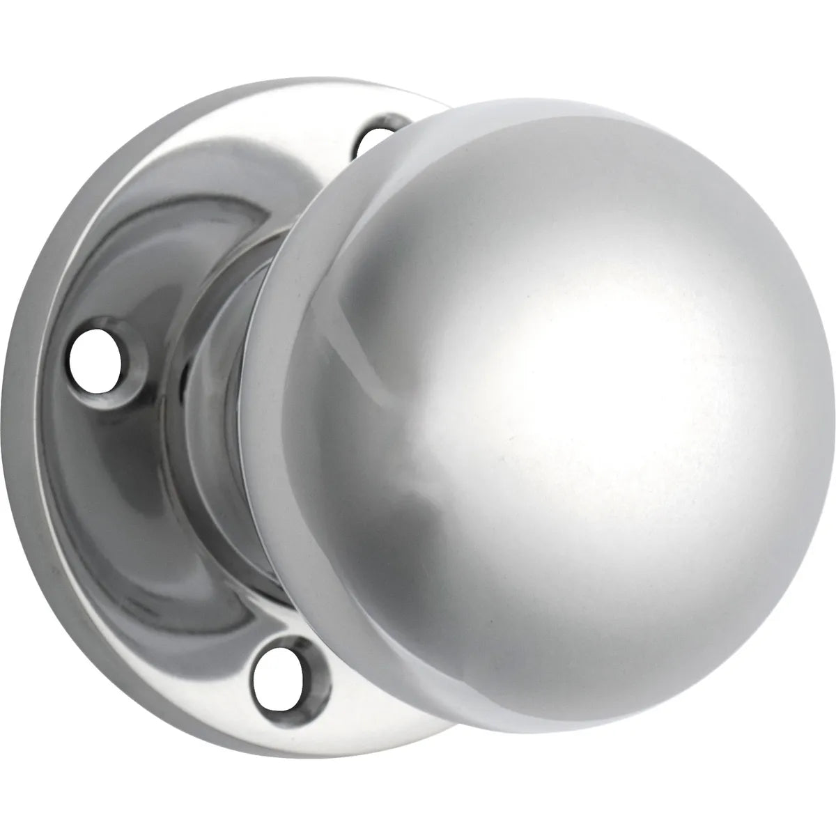 Retro Fit Mortice Knob - Round Rose