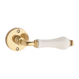 Exeter Door Lever - Round Rose