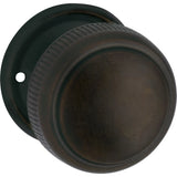 Large Milled Edged Mortice Knob - Round Rose