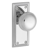 Richmond Door Knob - Short Backplate