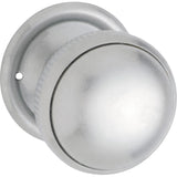 Small Milled Edged Mortice Knob - Round Rose