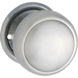 Large Milled Edged Mortice Knob - Round Rose