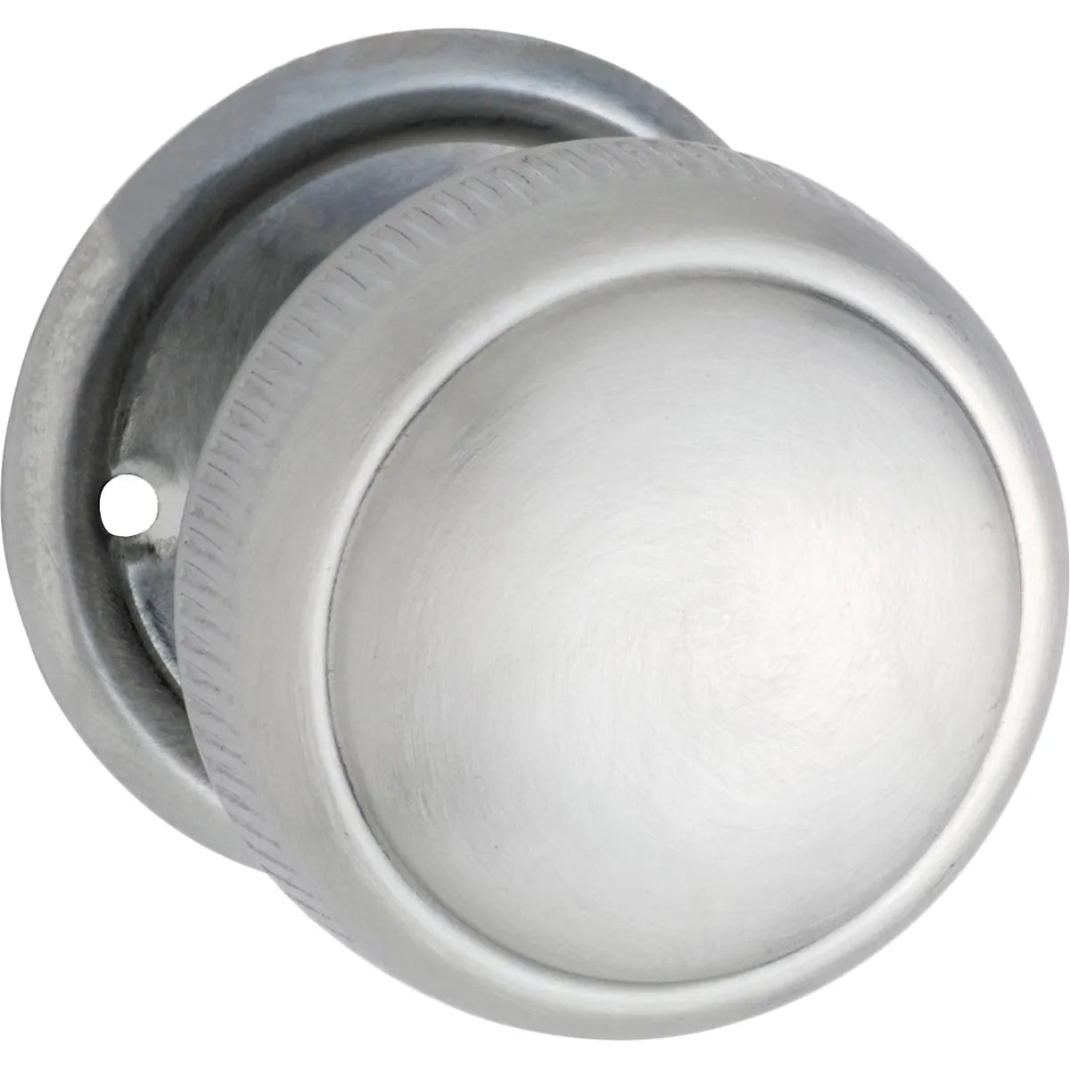 Large Milled Edged Mortice Knob - Round Rose