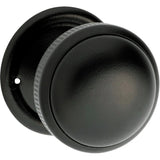 Small Milled Edged Mortice Knob - Round Rose