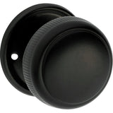 Large Milled Edged Mortice Knob - Round Rose