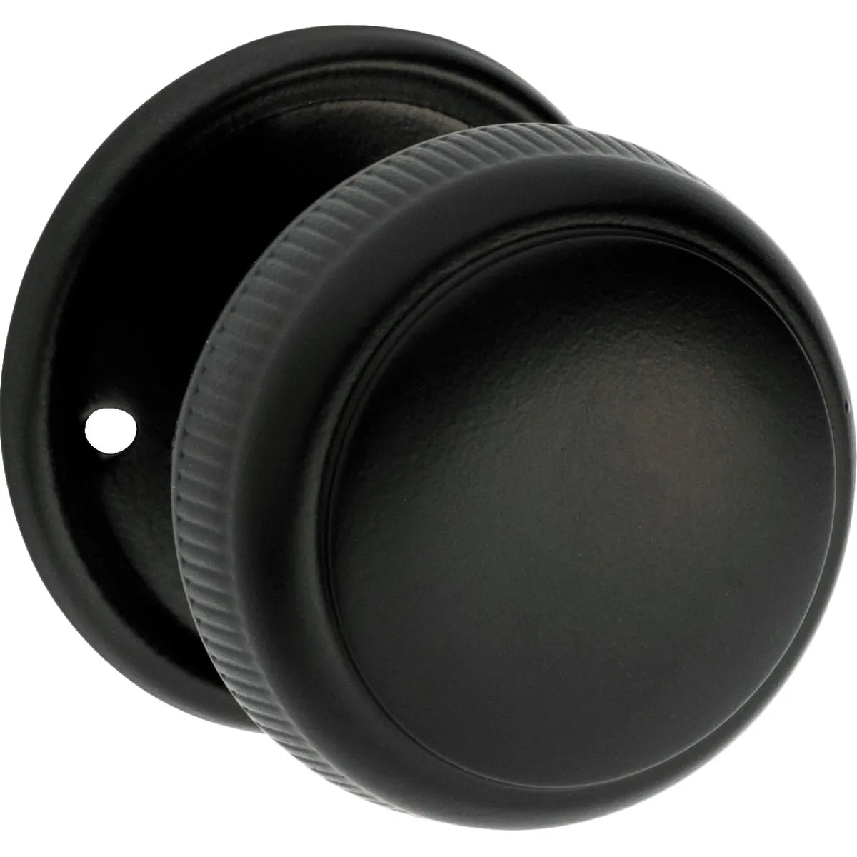 Large Milled Edged Mortice Knob - Round Rose