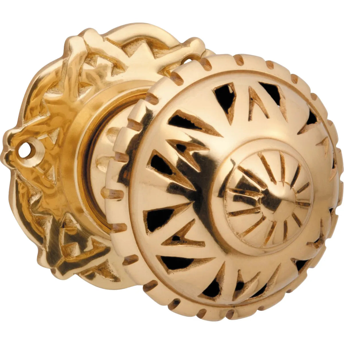 Filigree Mortice Knob - Round Rose