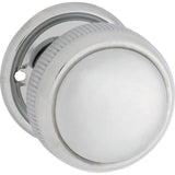 Large Milled Edged Mortice Knob - Round Rose