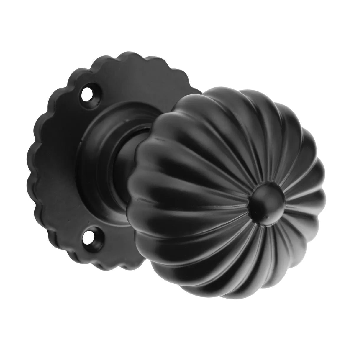 Fluted Mortice Knob - Round Rose