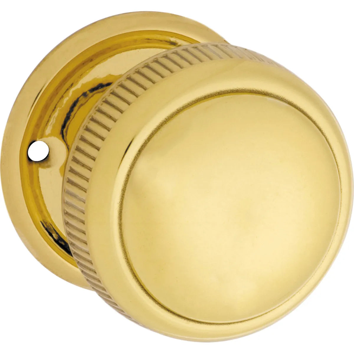 Large Milled Edged Mortice Knob - Round Rose