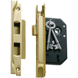 Rebated 3 Lever Mortice Lock - Backset 44mm