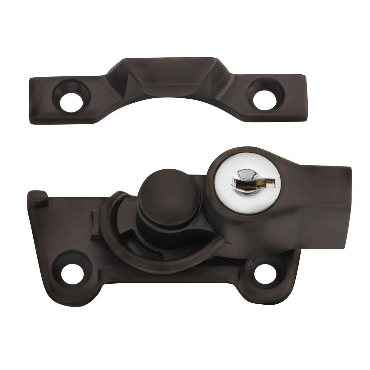 Wide Base Key Operated Locking Sash Fastener