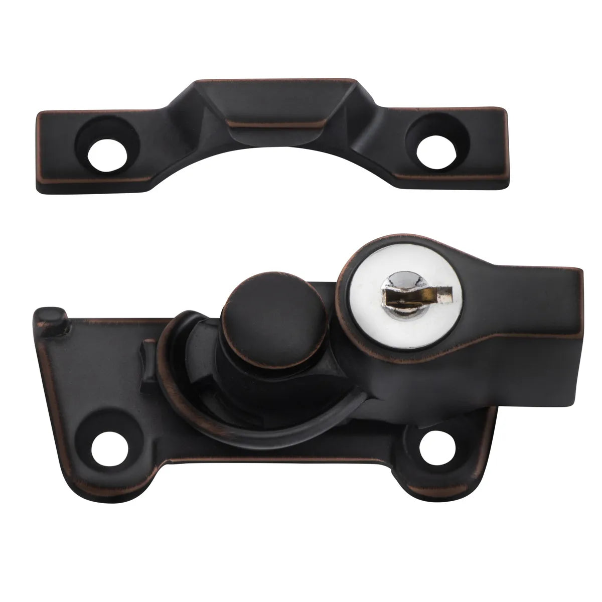 Wide Base Key Operated Locking Sash Fastener