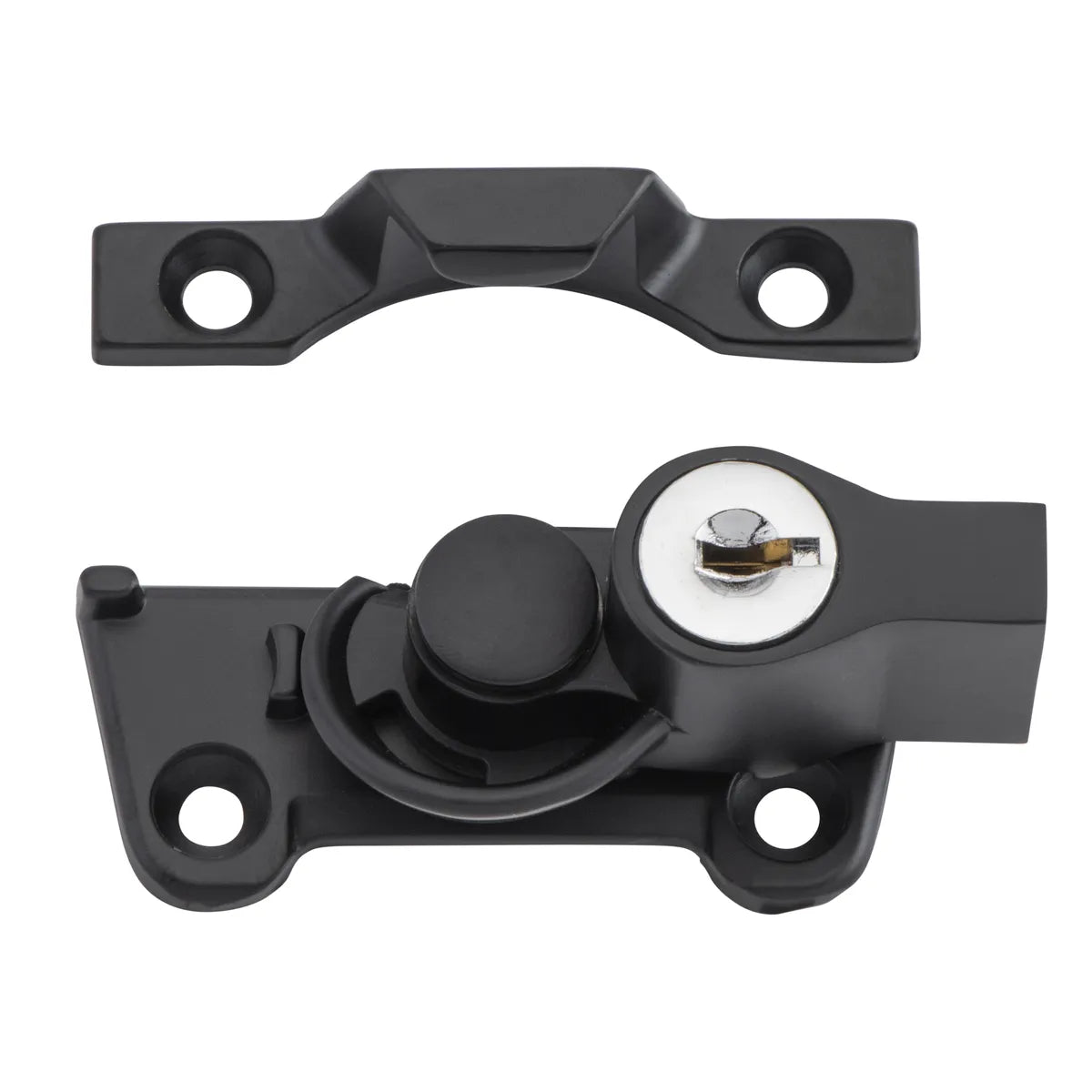 Wide Base Key Operated Locking Sash Fastener
