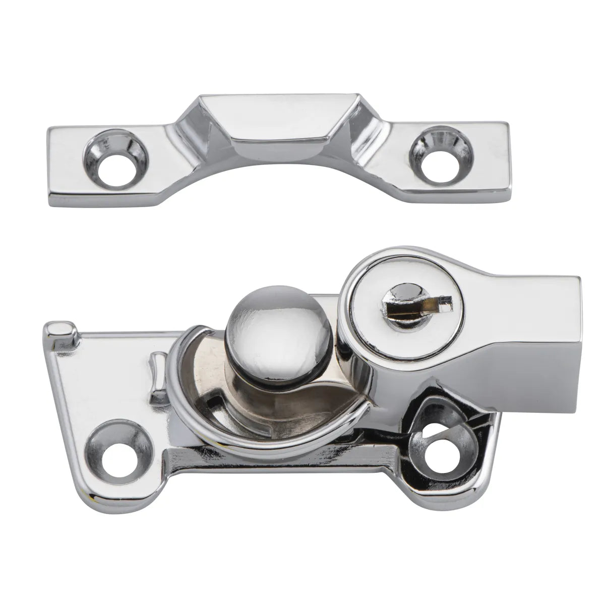 Wide Base Key Operated Locking Sash Fastener