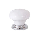 Porcelain Cupboard Knob - D32xP30mm