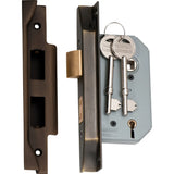 Rebated 5 Lever Mortice Lock - Backset 46mm