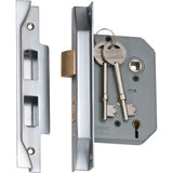 Rebated 5 Lever Mortice Lock - Backset 57mm