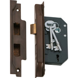 Rebated 3 Lever Mortice Lock - Backset 44mm