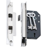 Rebated 3 Lever Mortice Lock - Backset 44mm