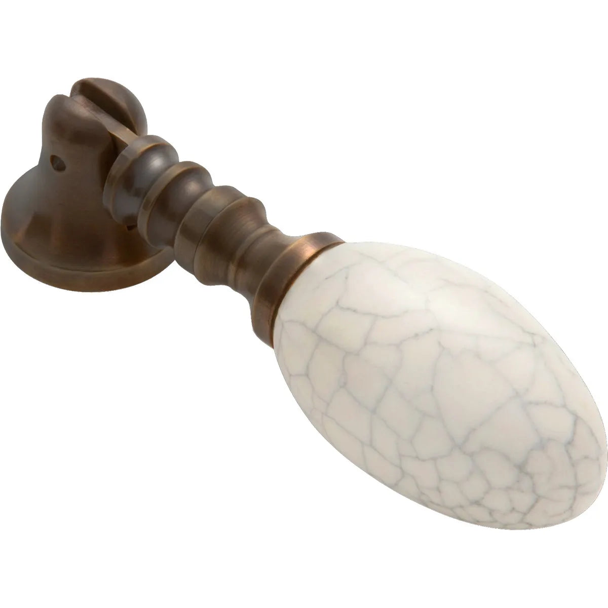 Porcelain Teardrop Handle