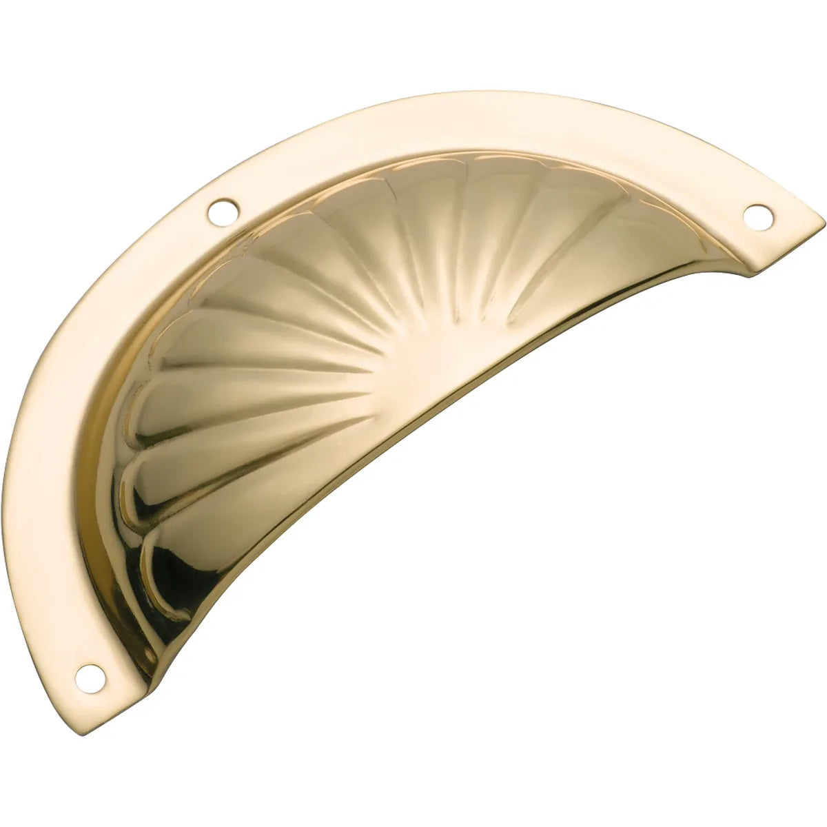 Fluted Drawer Pull - Sheet Brass
