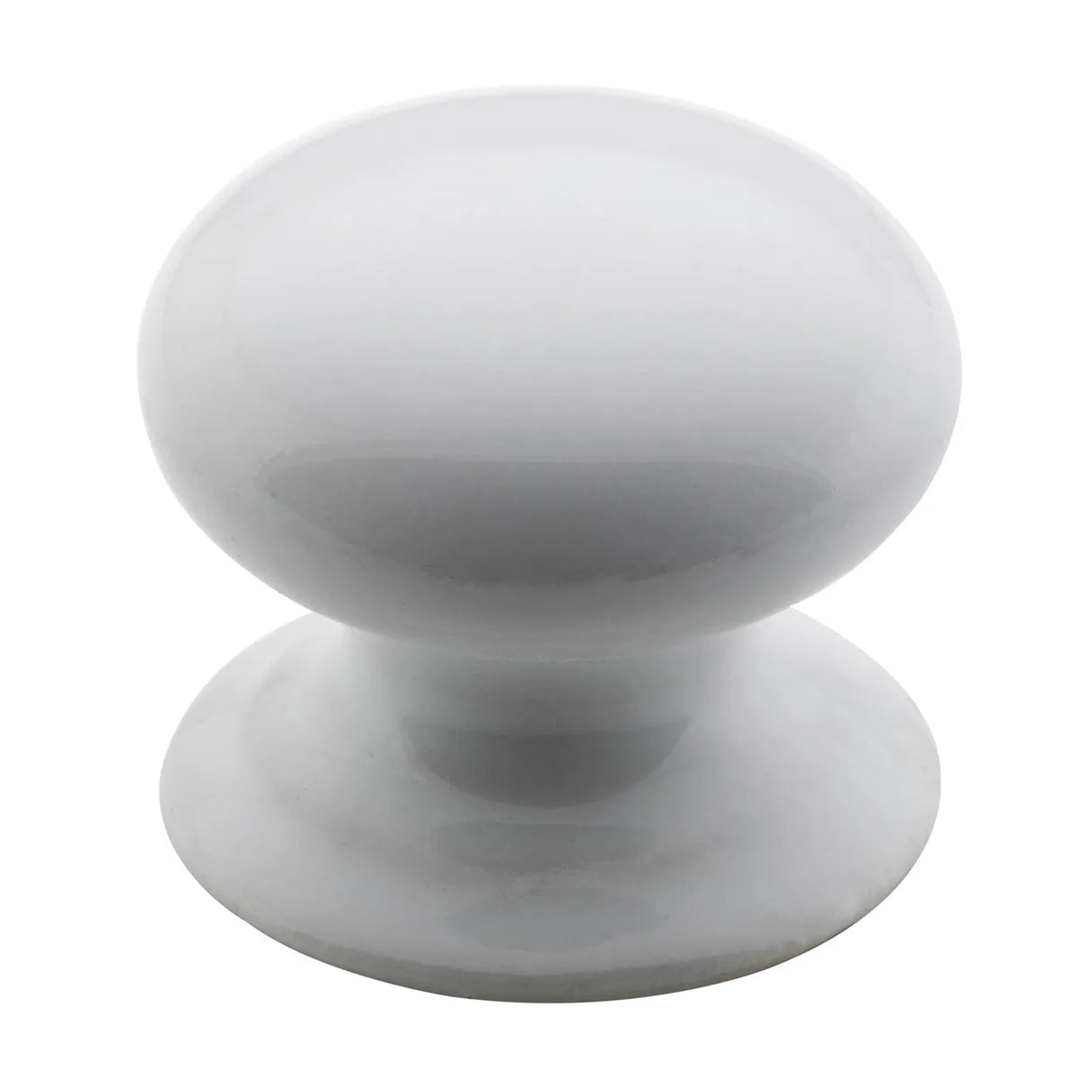 Round Porcelain Cupboard Knob - D35xP31mm