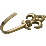 Fleur-de-lis Curtain Tie Back Hooks