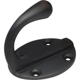 Single Robe Hooks - Oval Backplate