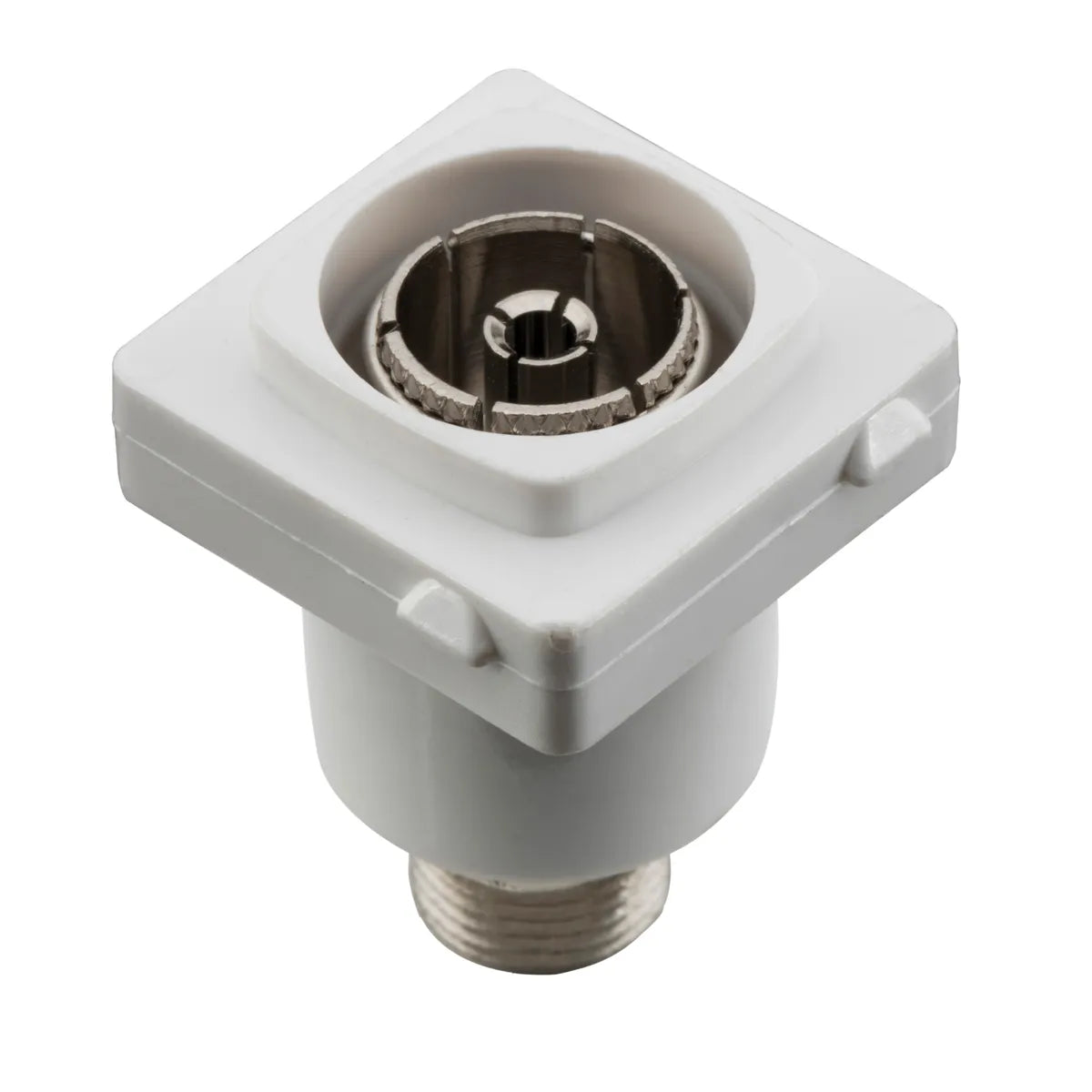 Socket Digital TV Mechanism F Connector White