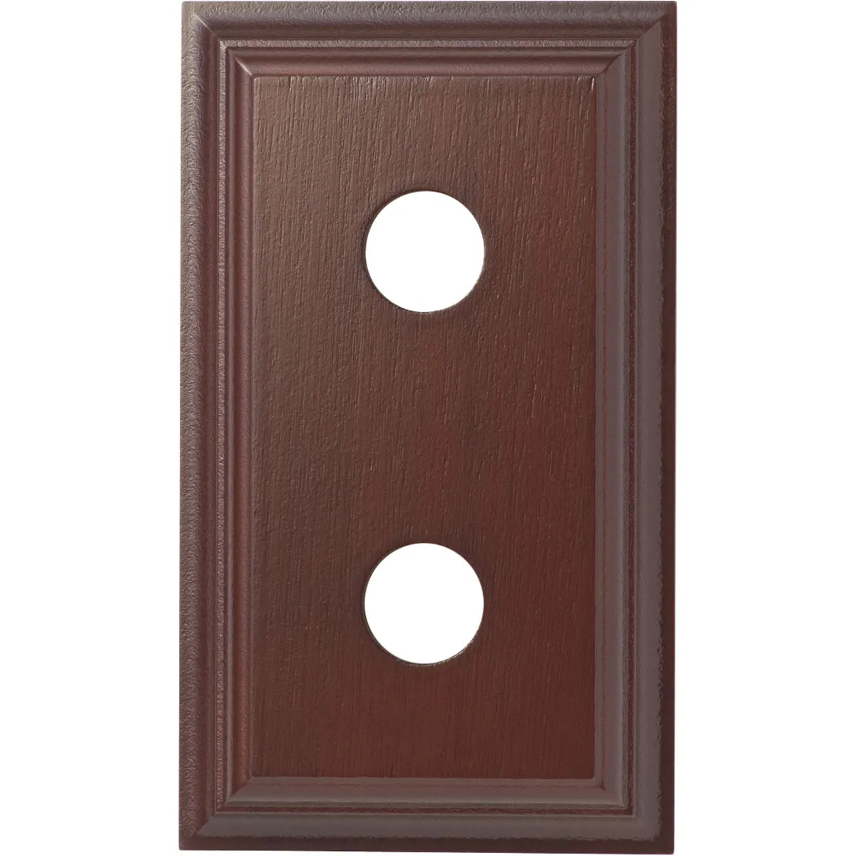 Double Switch & Socket Wood Blocks - Classic Profile