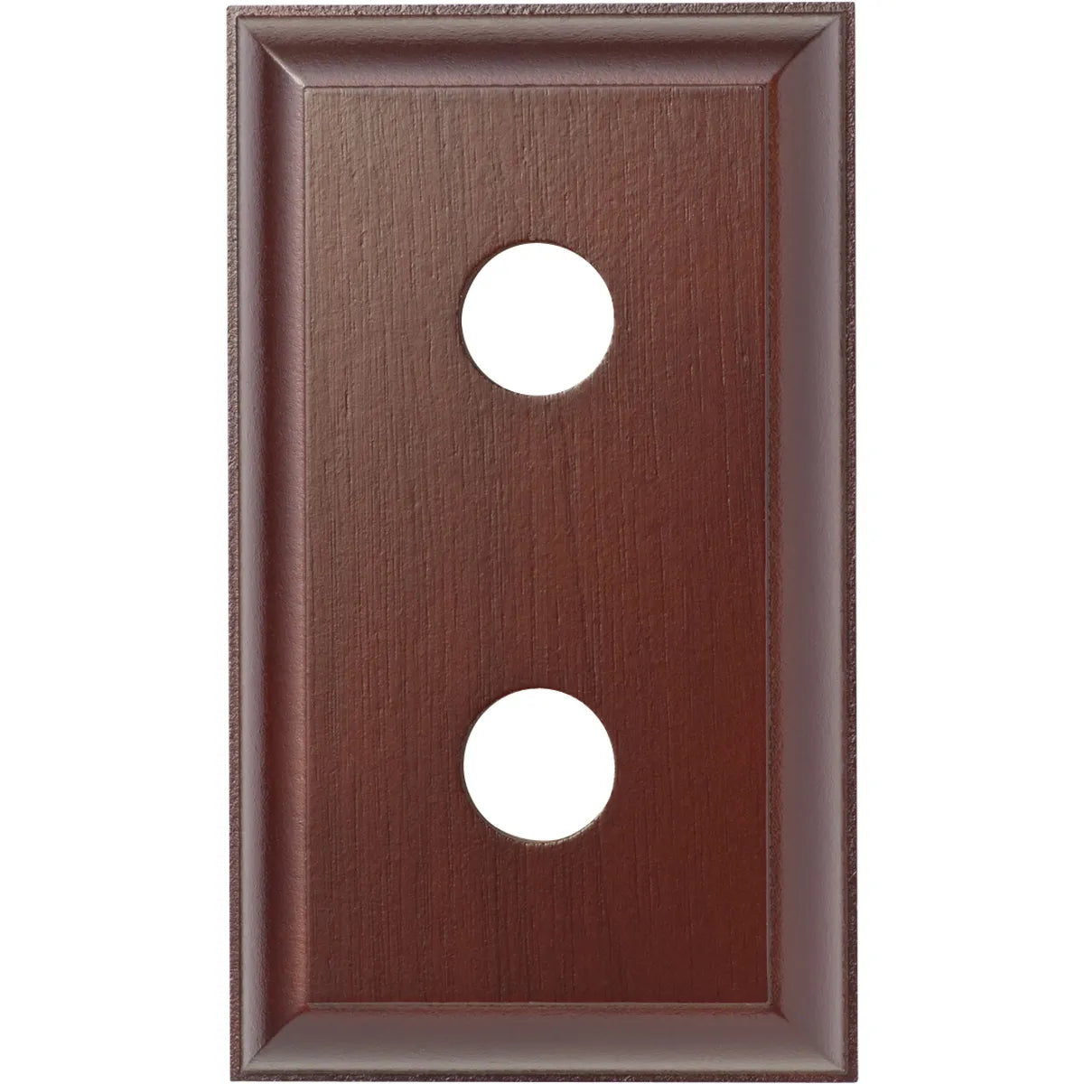 Double Switch & Socket Wood Blocks - Traditional Profile