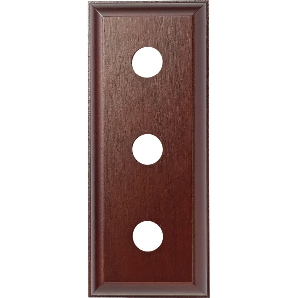 Triple Switch & Socket Wood Blocks - Traditional Profile