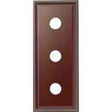 Triple Switch & Socket Wood Blocks - Traditional Profile