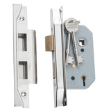 Rebated 5 Lever Mortice Lock - Backset 46mm
