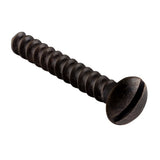 Slot Head Raised Countersunk Screw - Solid Brass L25mm 6 Gauge