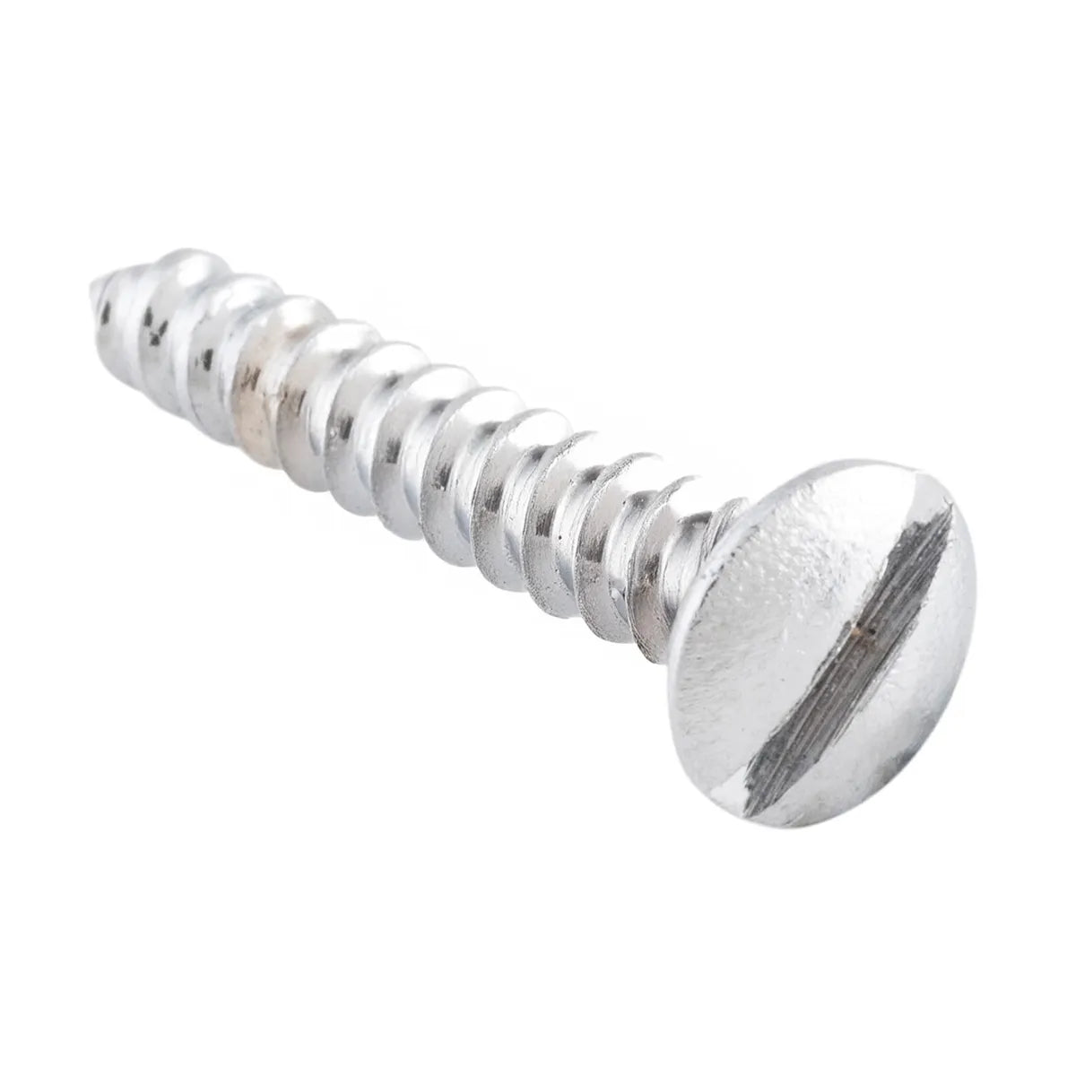 Slot Head Raised Countersunk Screw - Solid Brass L19mm 5 Gauge