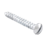 Slot Head Raised Countersunk Screw - Solid Brass L25mm 6 Gauge