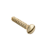 Slot Head Raised Countersunk Screw - Solid Brass L19mm 5 Gauge