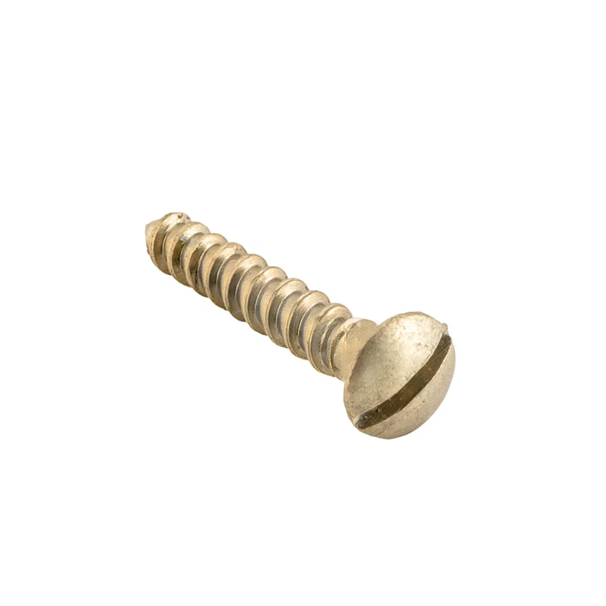 Slot Head Raised Countersunk Screw - Solid Brass L19mm 5 Gauge