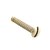 Slot Head Raised Countersunk Screw - Solid Brass L25mm 6 Gauge