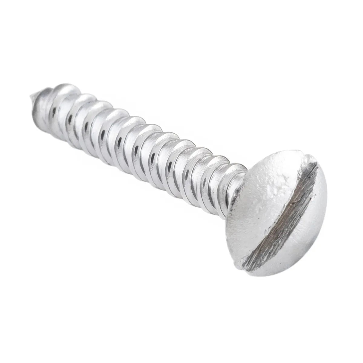 Slot Head Raised Countersunk Screw - Solid Brass L19mm 5 Gauge