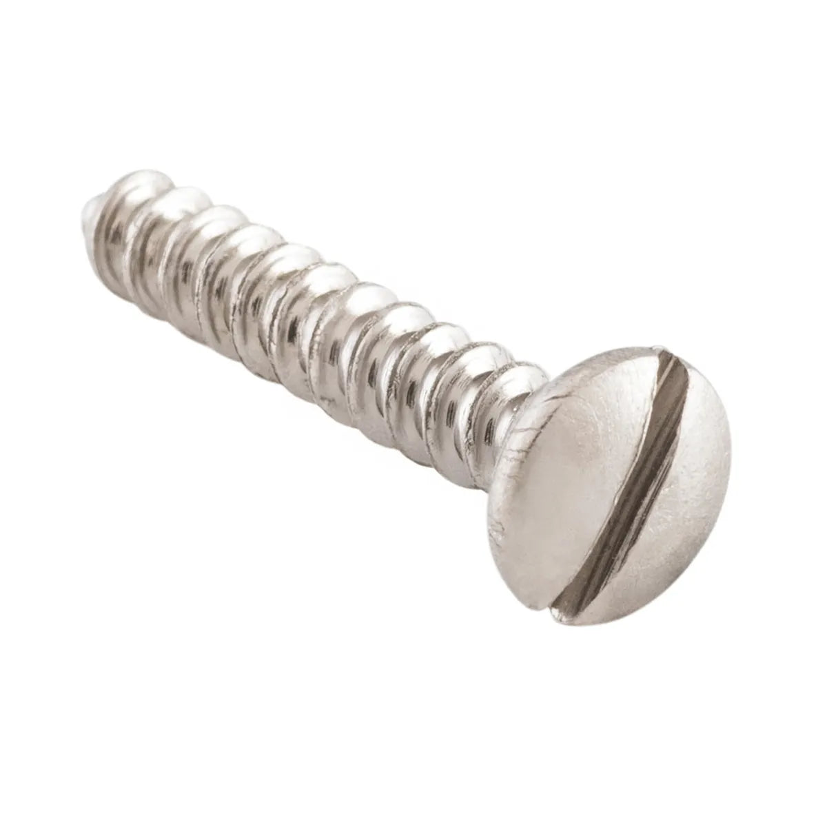Slot Head Raised Countersunk Screw - Solid Brass L19mm 5 Gauge