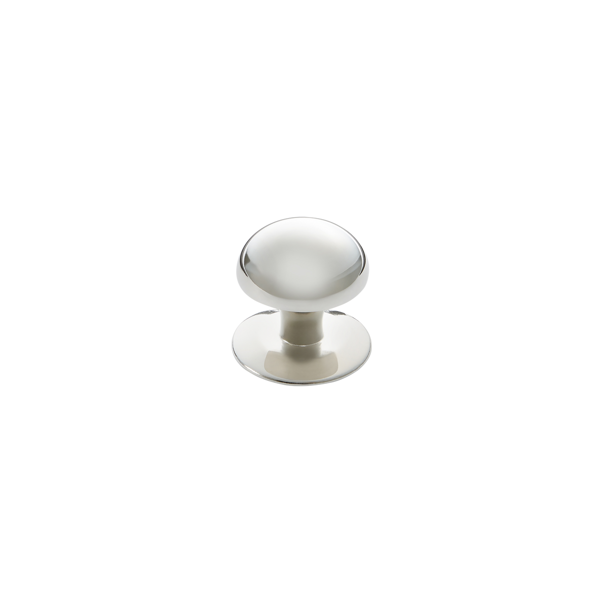 Momo Trafalgar Round Knob 37mm in Polished Nickel - close-up detail view