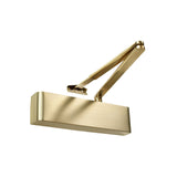 TS9205 Architectural Door Closer (EN2-5) in Satin Brass - side profile view