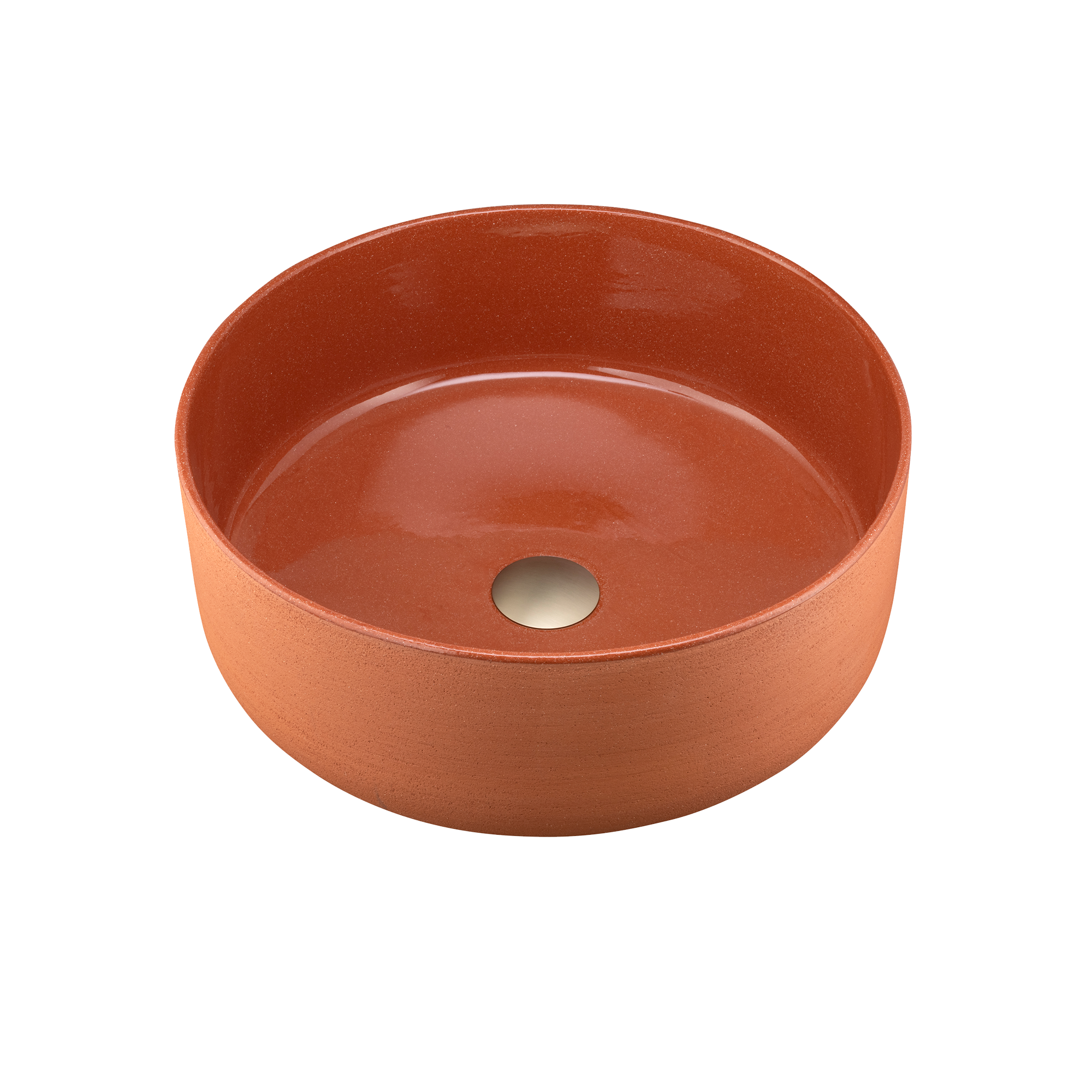 Terzofoco Red Clay Circular Counter Top Basin