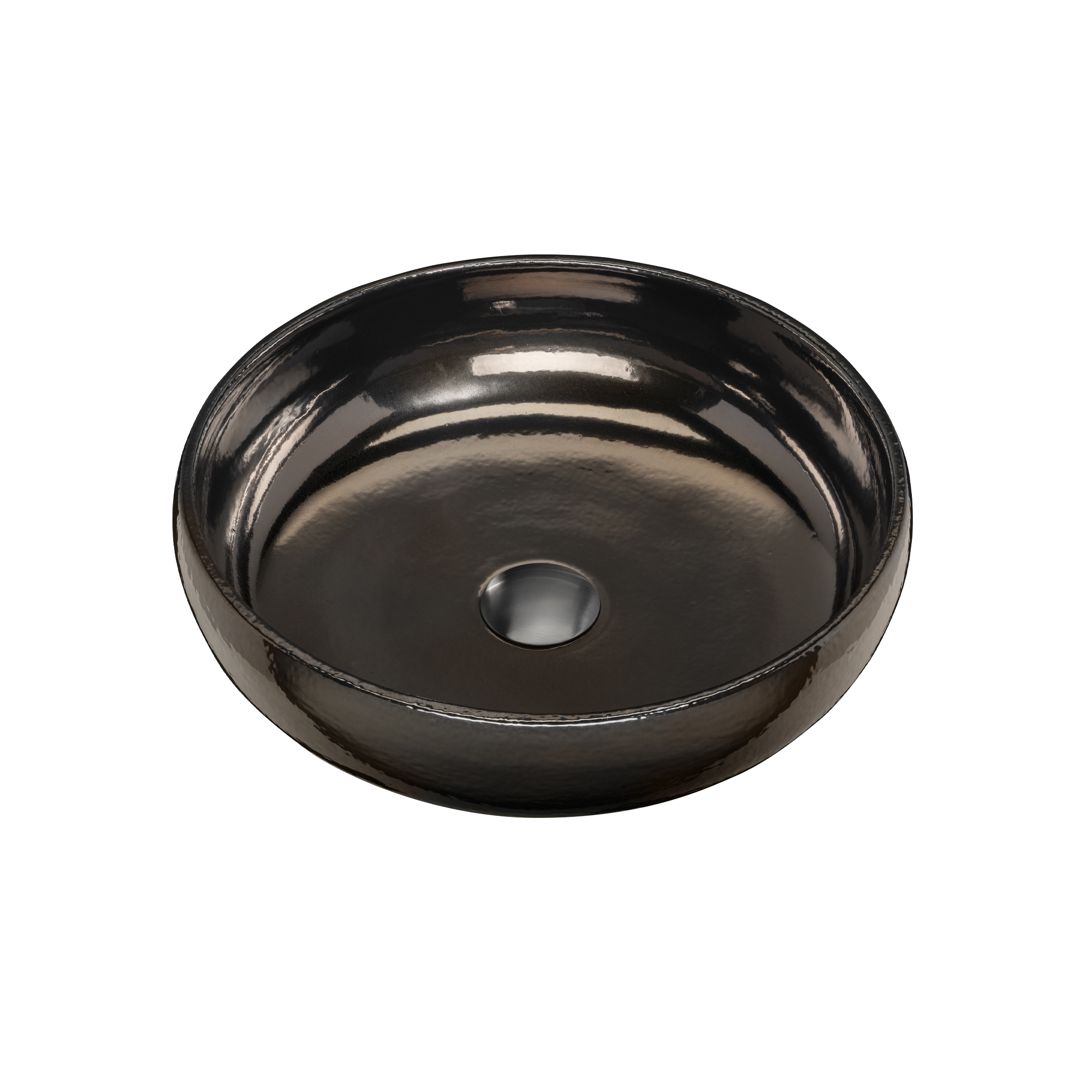Terzofoco Brown Gold Curved Counter Top Basin