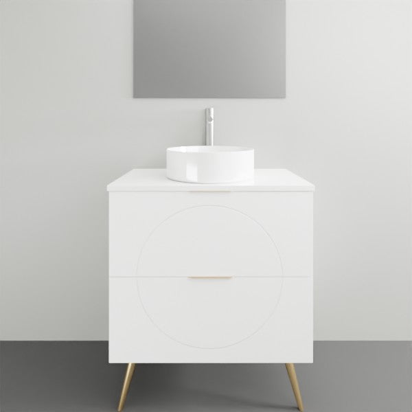 Timberline Sutherland House Retro On Legs Vanity - 750mm Single Basin | The Blue Space